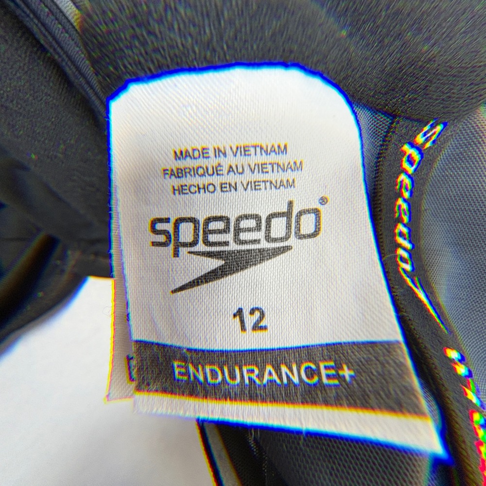 Speedo Endurance+ Womens Black Ruched One Piece Swimsuit Hydrobra Size 12 - Picture 5 of 13